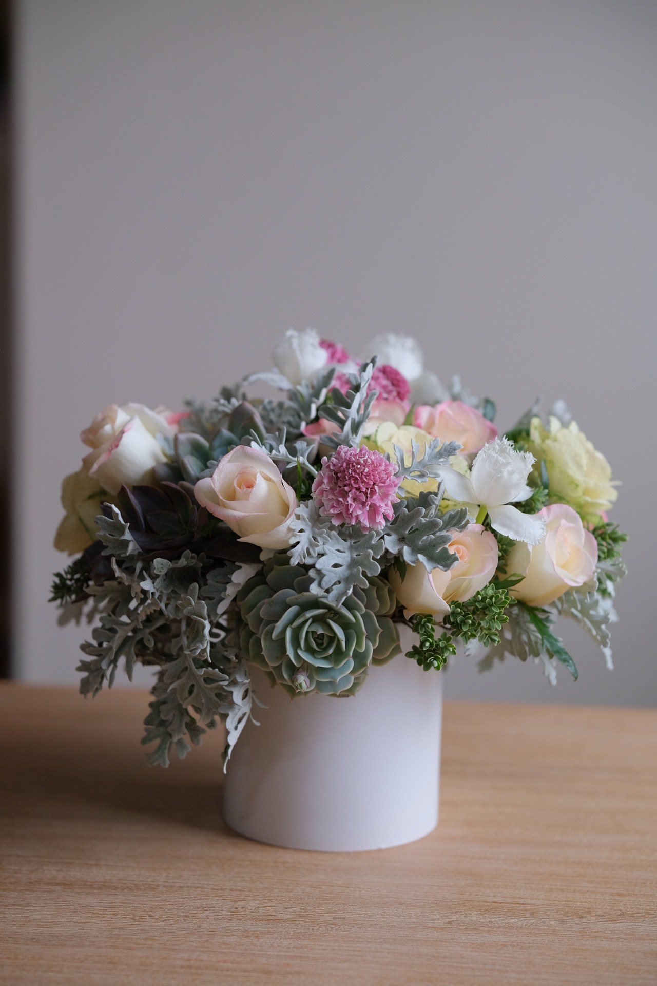 Rose & succulent design